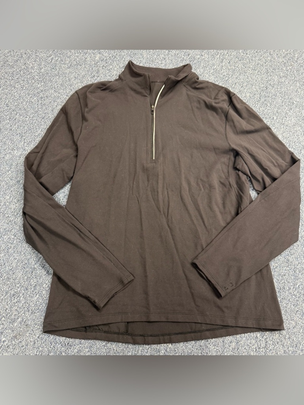 Lululemon Surge Warm 1/2 Zip Mens Size Medium Black